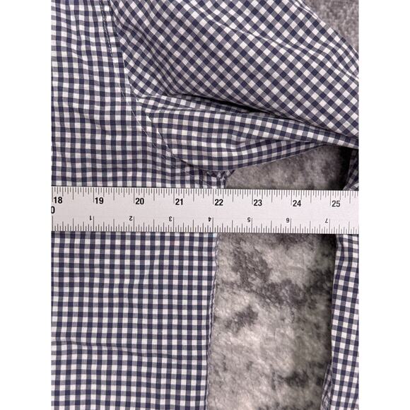 Johnnie O Shirt Large Mens Blue Gingham Check Long Sleeve Button Up Woven - Picture 4 of 9